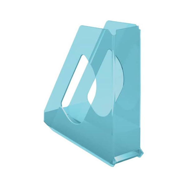 10 Stück Esselte Stehsammler Colour'Ice 626279, A4, blau/transparent, Kunststoff, 72mm 4049793054643 Esselte