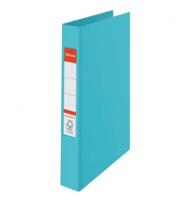 Ringbuch Colour'Breeze Colour'Breeze-Pr&auml;gung 626497, A4 2 Ringe 25mm Ring-&Oslash; Karton, PP-kaschiert blau