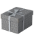 Aufbewahrungsbox Home 628281, 6,5 Liter, mit Deckel, au&szlig;en 25,5x20x15cm, Karton grau