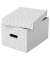 Aufbewahrungsbox Home 628282, für A4, außen 26,5x36,5x20,5cm, Karton weiß