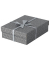 Aufbewahrungsbox Home 628285, für A4, außen 26,5x36x10cm, Karton grau