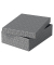 Aufbewahrungsbox Home 628285, au&szlig;en 360x265x100mm, Karton grau