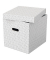 Aufbewahrungsbox Home 628288, für A5, außen 32x36,5x31,5cm, Karton weiß