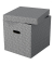 Aufbewahrungsbox Home 628289, für A5, außen 32x36,5x31,5cm, Karton grau