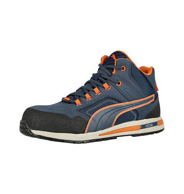 Sicherheitsschuhe CROSSTWIST MID URBAN PROTECT, S3, SRC, Herren, blau/orange Sicherheitsschuhe CROSSTWIST MID URBAN PROTECT, S3, SRC, Herren, blau/orange