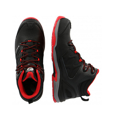Sicherheitsschuhe ULTRATRAIL BLACK MID, S3, SRC, ESD, Herren, schwarz/rot