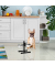 relaxdays Futterstation Hunde/Katzen silber 36,0 x 21,5 x 27,0 cm