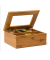 relaxdays Teebox braun 22,0 x 16,0 cm