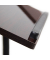 Computertisch 10019333_46, höhenverstellbar 58-95cm (H), 60x40,5cm (BxT), dunkelbraun / schwarz