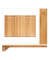 relaxdays Schneidebrett Natur 56,0 x 38,0 cm