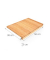 relaxdays Schneidebrett Natur 56,0 x 38,0 cm