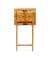 Beistelltisch 10015834_0, 63cm (H), 48x38,5cm (BxT), rechteckig, braun / braun
