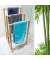 relaxdays Handtuchständer braun