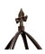 relaxdays Rankobelisk Metall braun rund 35,0 x 190,0 cm