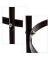relaxdays Rankobelisk Metall braun rund 35,0 x 190,0 cm