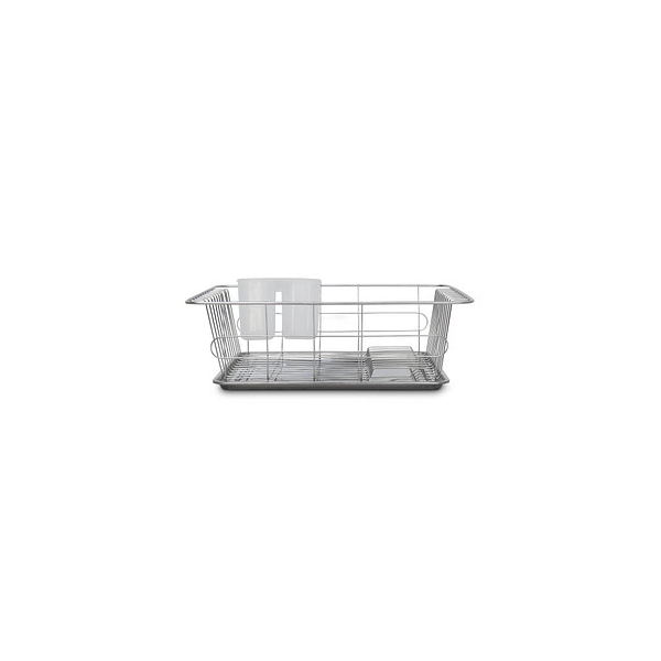 4052025190965 - Abtropfgestell l Edelstahl mit Abtropfgitter & Auffangwanne Teller & Besteck 405 x 305 x 13 cm silber - Relaxdays 4052025190965 - Abtropfgestell l Edelstahl mit Abtropfgitter & Auffangwanne Teller & Besteck 405 x 305 x 13 cm silber - Relaxdays