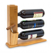 relaxdays Weinregal braun 34,0 x 12,0 x 32,0 cm