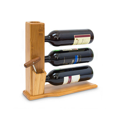 relaxdays Weinregal braun 34,0 x 12,0 x 32,0 cm
