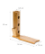 relaxdays Weinregal braun 34,0 x 12,0 x 32,0 cm