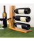 relaxdays Weinregal braun 34,0 x 12,0 x 32,0 cm