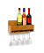 relaxdays Weinregal braun 36,0 x 11,5 x 17,0 cm