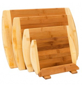 Schneidebretter-Set braun 4-tlg.