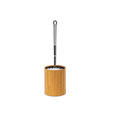 relaxdays WC-Garnitur braun, silber Holz