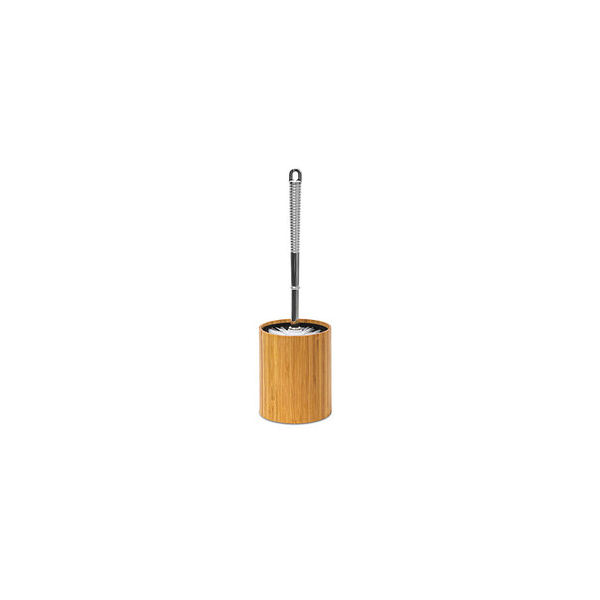 4052025191771 - WC-Bürstenhalter Bambus h x b x t 33 x 104 x 104 cm Toilettenbürste aus Kunststoff in Edelstahl-Optik mit austauschbarem Bürstenkopf Garnitur plus 4052025191771 - WC-Bürstenhalter Bambus h x b x t 33 x 104 x 104 cm Toilettenbürste aus Kunststoff in Edelstahl-Optik mit austauschbarem Bürstenkopf Garnitur plus