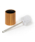 relaxdays WC-Garnitur braun, silber Holz