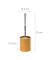 relaxdays WC-Garnitur braun, silber Holz