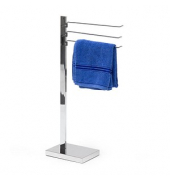 relaxdays Handtuchständer silber