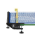 relaxdays Tischtennisnetz blau