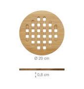 Untersetzer braun 20,0 cm