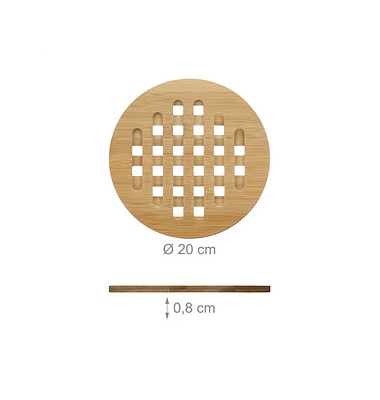 Untersetzer braun 20,0 cm