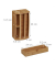 relaxdays Schreibtisch-Organizer braun Bambus 4 Fächer 27,5 x 15,0 x 11,0 cm