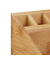relaxdays Schreibtisch-Organizer braun Bambus 10 Fächer 23,0 x 10,0 x 10,0 cm