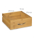 relaxdays Servierwagen ALFRED L braun 47,5 x 37,5 x 81,5 cm