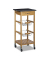 relaxdays Servierwagen ALFRED S braun 37,5 x 37,5 x 82,5 cm