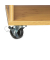 relaxdays Servierwagen ALFRED S braun 37,5 x 37,5 x 82,5 cm