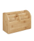 relaxdays Schreibtisch-Organizer braun Bambus 5 Fächer 22,0 x 10,0 x 15,0 cm
