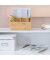 relaxdays Schreibtisch-Organizer braun Bambus 5 Fächer 22,0 x 10,0 x 15,0 cm