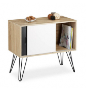 relaxdays Kommode 10020348_0 braun keine Fachböden 80,0 x 40,0 x 70,0 cm