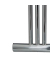 relaxdays Handtuchständer CURVY silber