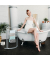 relaxdays Handtuchständer CURVY silber