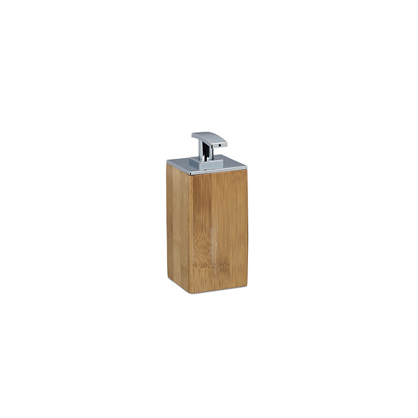 4052025205461 - Seifenspender Bambus nachfüllbar eckig HxBxT 17 x 7 x 7 cm Lotionspender 225 ml Holz natur - Relaxdays 4052025205461 - Seifenspender Bambus nachfüllbar eckig HxBxT 17 x 7 x 7 cm Lotionspender 225 ml Holz natur - Relaxdays