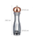 relaxdays Pfeffermühle transparent 26,5 cm