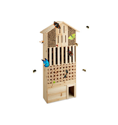 relaxdays Insektenhotel braun 57,0 x 24,0 x 118,0 cm