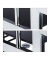 relaxdays Servierwagen BARON silber 70,0 x 40,0 x 75,0 cm