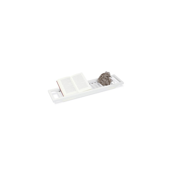 4052025209278 - Badewannenablage aus Bambus Badewannenbrett Tablett für Badewanne HxBxT 4 x 65 x 15 cm weiß lackiert - Relaxdays 4052025209278 - Badewannenablage aus Bambus Badewannenbrett Tablett für Badewanne HxBxT 4 x 65 x 15 cm weiß lackiert - Relaxdays