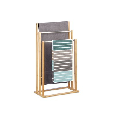 relaxdays Handtuchständer braun